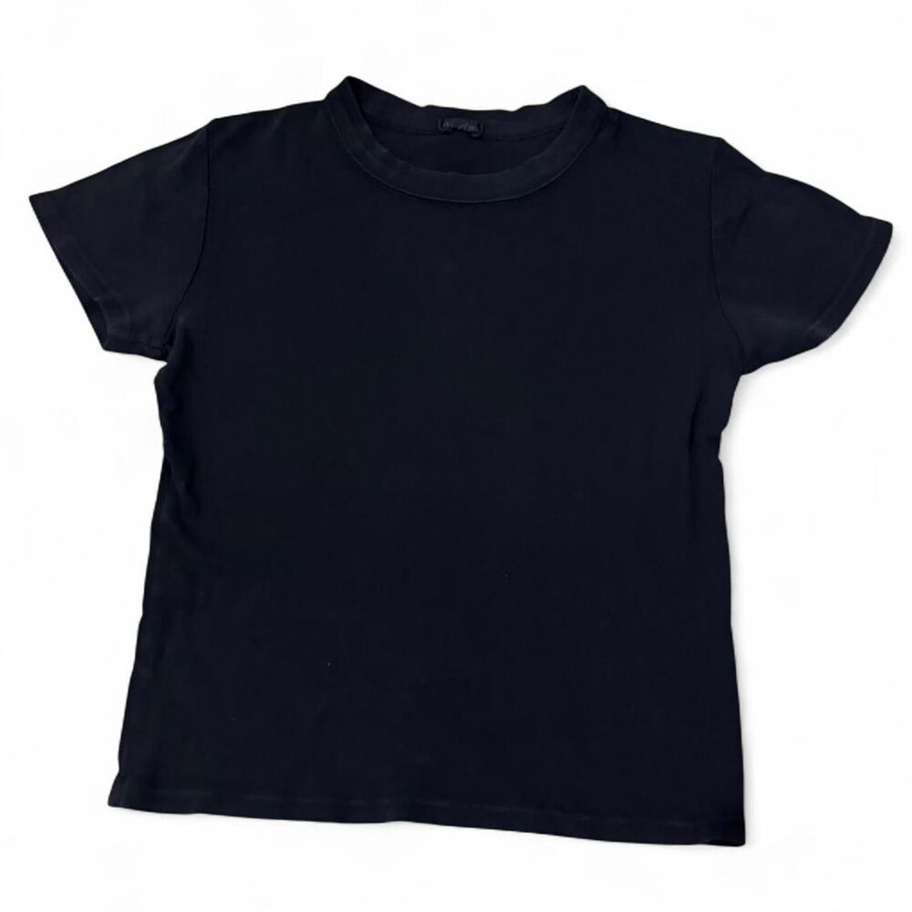 Brandy-melville Women's Black and Navy Shirt